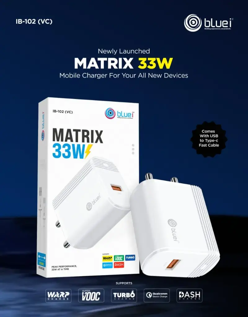 Bluei-IB-102 VC Matrix (33W) All in one Single USB With Type c Cable