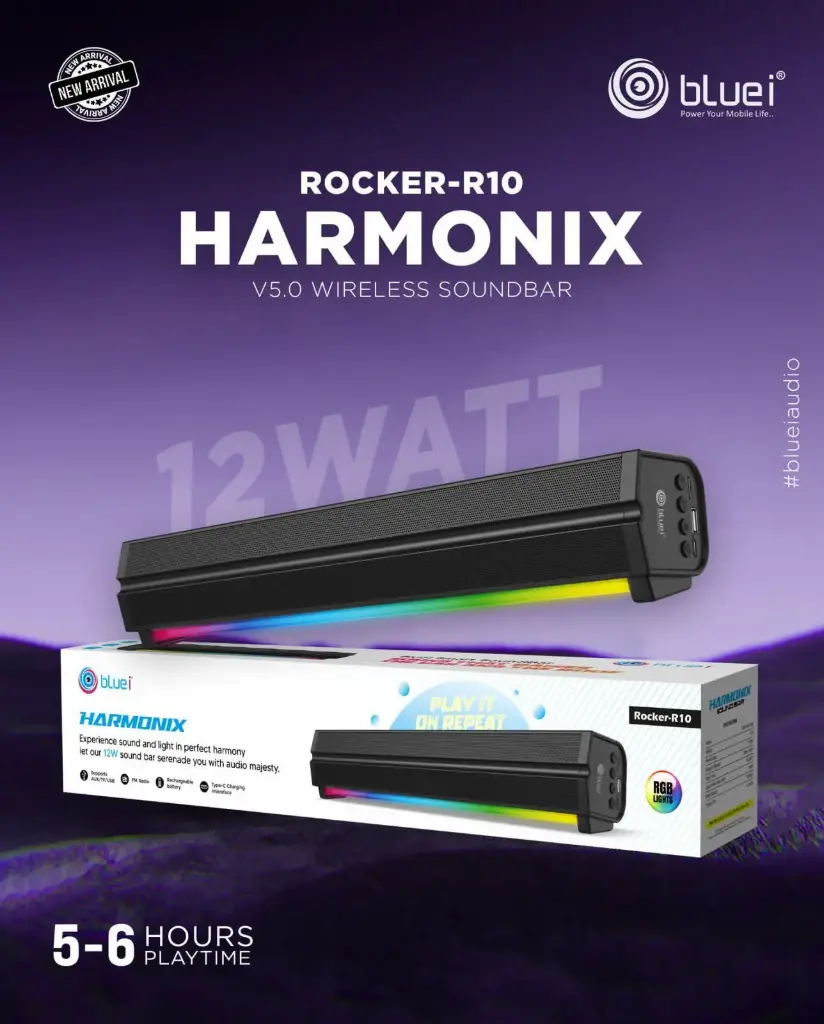 Blue i-Rocker-R10 Harmonix Soundbar Speaker