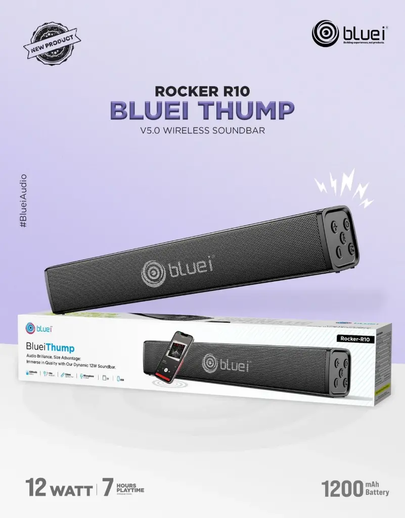Bluei-Rocker-R10 Thump Soundbar Speaker