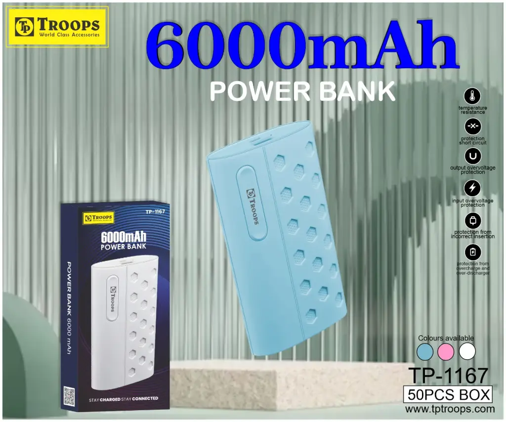 TP-1167 CLOSE  6000MAH 3CEL PO BANK