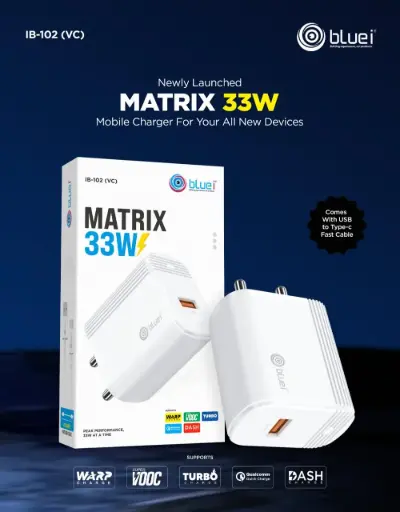 Bluei-IB-102 VC Matrix (33W) All in one Single USB With Type c Cable