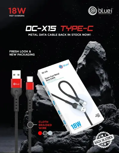 Bluei-DC-X15 (Type C) Metal Cable