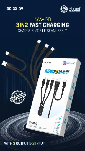 Blue i- DC-3X-09 (3 In 2) 66W
