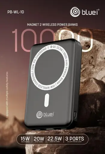 Bluei-PB-WL-1O Rubicon (10000 Mah) Wireless Power Bank