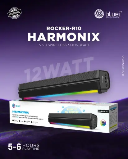 Blue i-Rocker-R10 Harmonix Soundbar Speaker