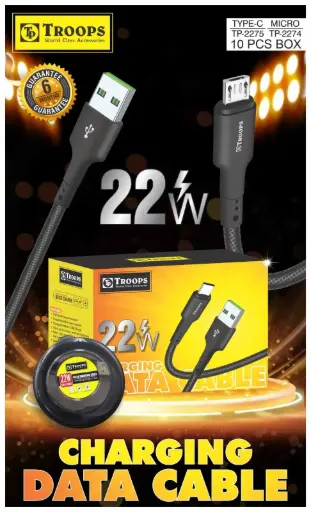 TP-2274 CLOSE  22W USB+S3 ULTRA CHARG CABLE NO GRNTY