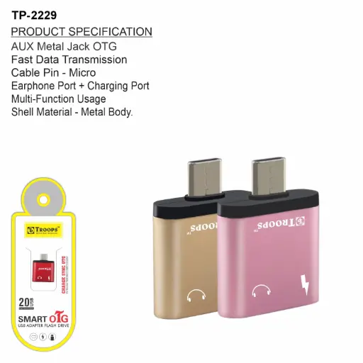 TP-2329 CLOSE  TYPE C JACK TO iOS METAL TUKADI POLY NON GRNTY