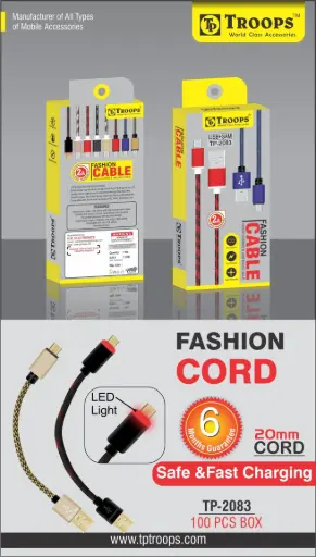 TP-2083 CLOSE  USB+S3 20MM 7 DATA CORD COLO NO WRANTY