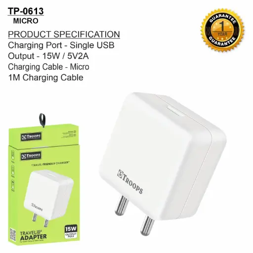 TP-0613  15W SAM TRAVEL ADP 1Y GRNTY