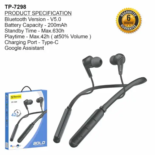 TP-7298  42H BOLD WIRELESS NECKBAND 7298 6M GRNTY