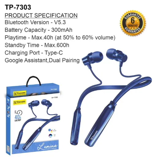 TP-7303  40H LUMINA WIRELESS HEADSET 6M GRNTY