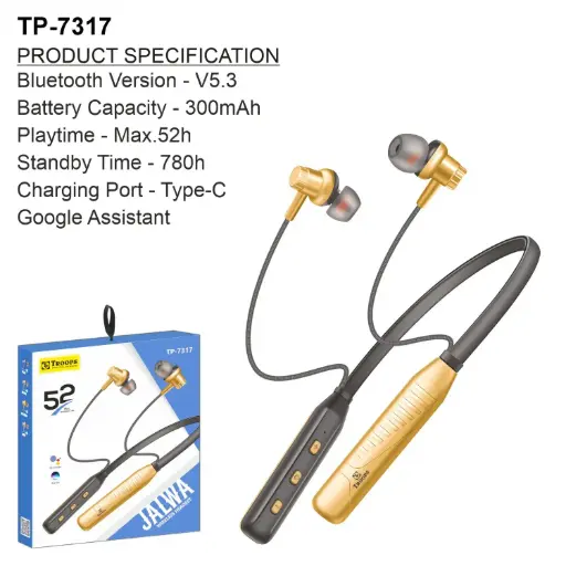 TP-7317 CLOSE  52H JALWA WIRELESS NECKBAND NO GRNTY