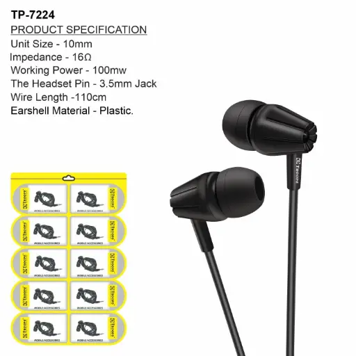 TP-7224  MP3 UNIVERSAL STEREO ERPHONE