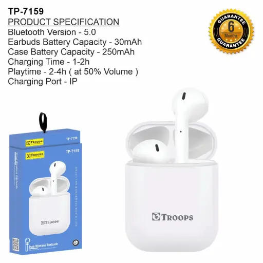 TP-7159  TRUE WIRELESS EARBUDS i11 6M GRNTY