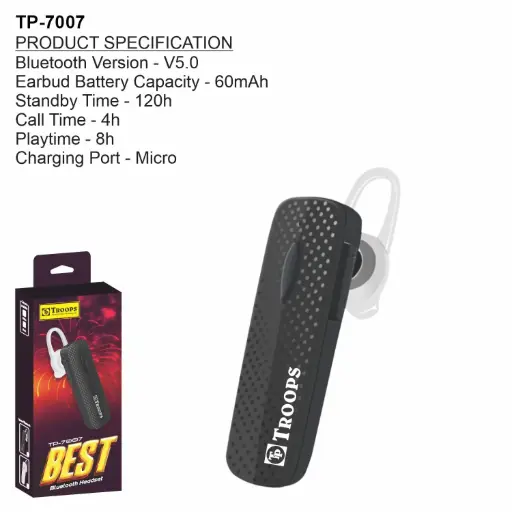 TP-7007 CLOSE  WIRELESS HEADSET COLOUR