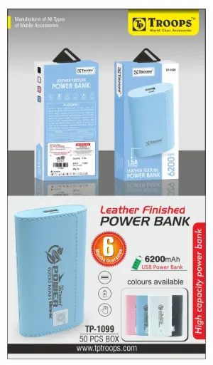 TP-1099 CLOSE  6200MAH PO BK NO WRANTY