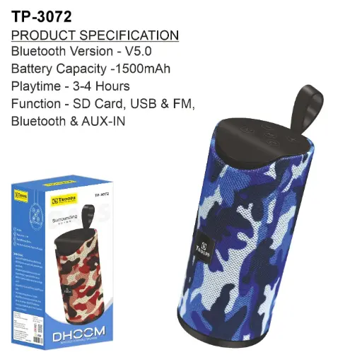 TP-3072  WIRELESS PORTABLE SPEAKER TG113