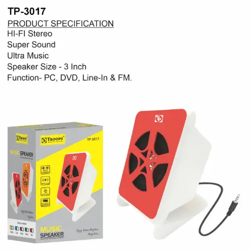 TP-3017 CLOSE  SPEAKER AUX SQURE 102