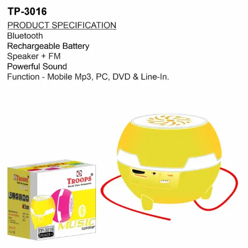TP-3016 CLOSE  SPEAKER MEMORY+FM